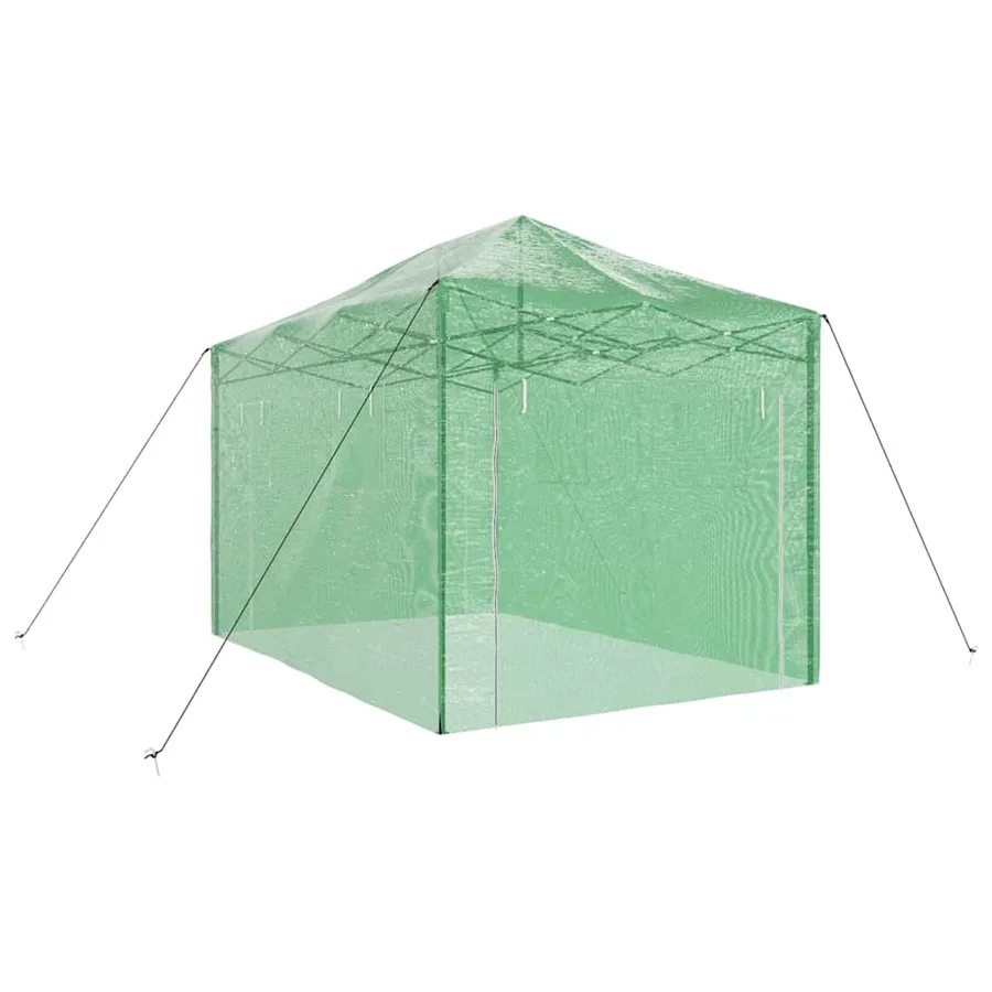 Serre avec cadre pop-up avec toit Vert 280 x 410 x 315 cm Fer - 4