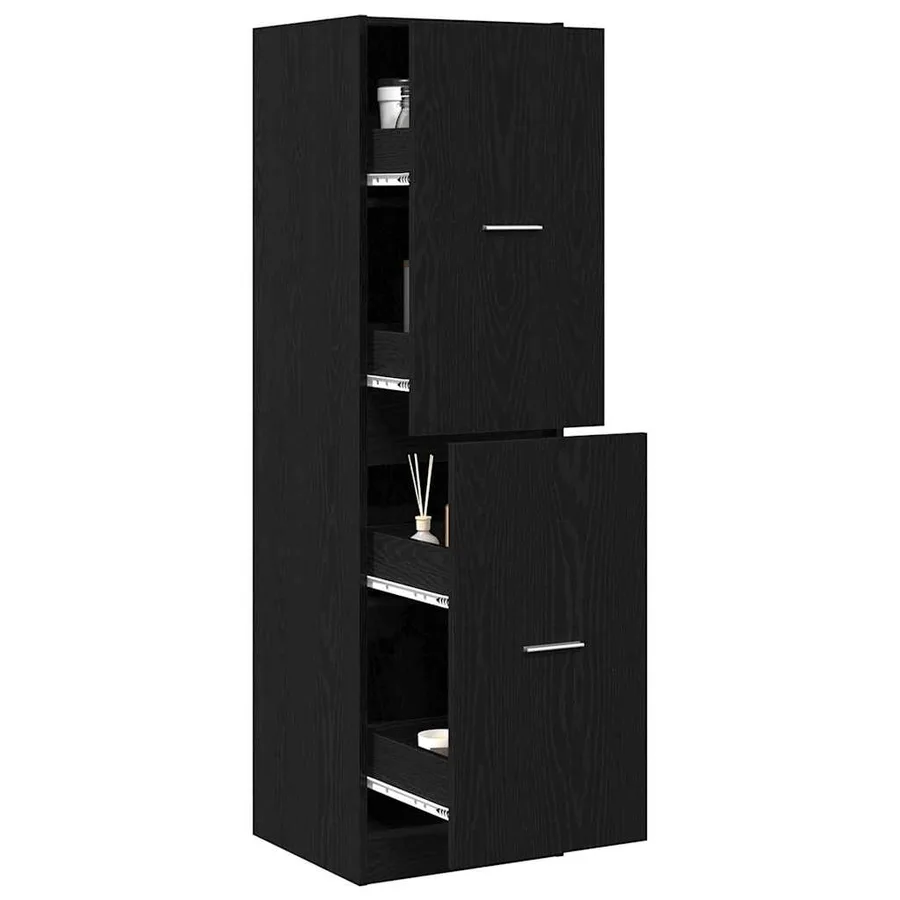 Armoire de Pharmacie Motif Motif 40 x 41 x 144,5 cm Chêne noir - 3