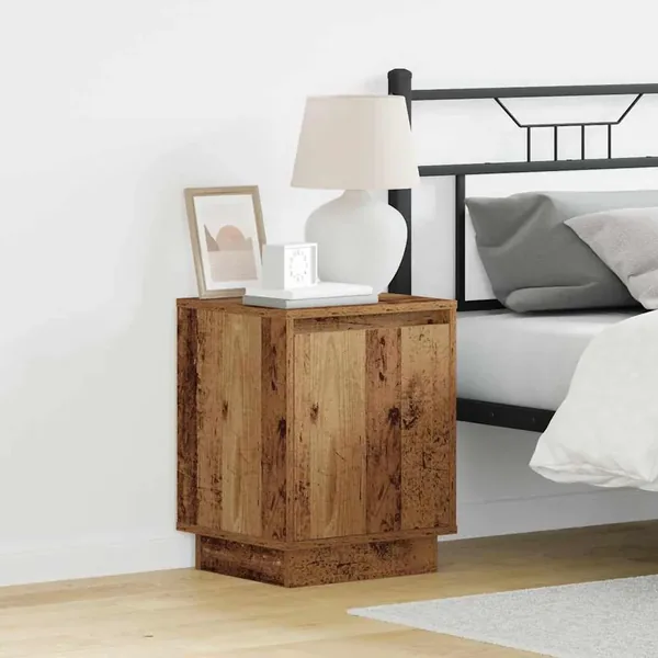 Cabinet de chevet Bois ancien 39 x 34,5 x 50 cm