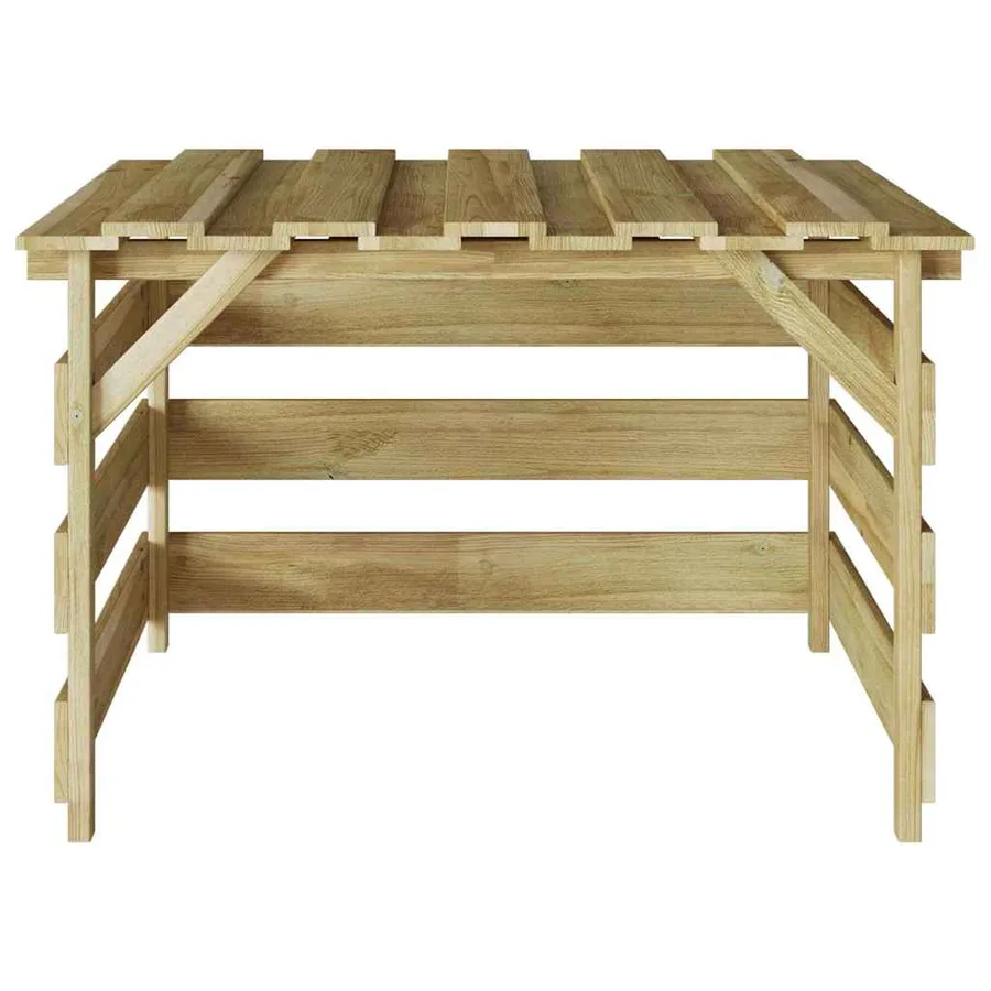 Garage pour tondeuse à gazon Marron 84 x 80 x 56 cm - 5