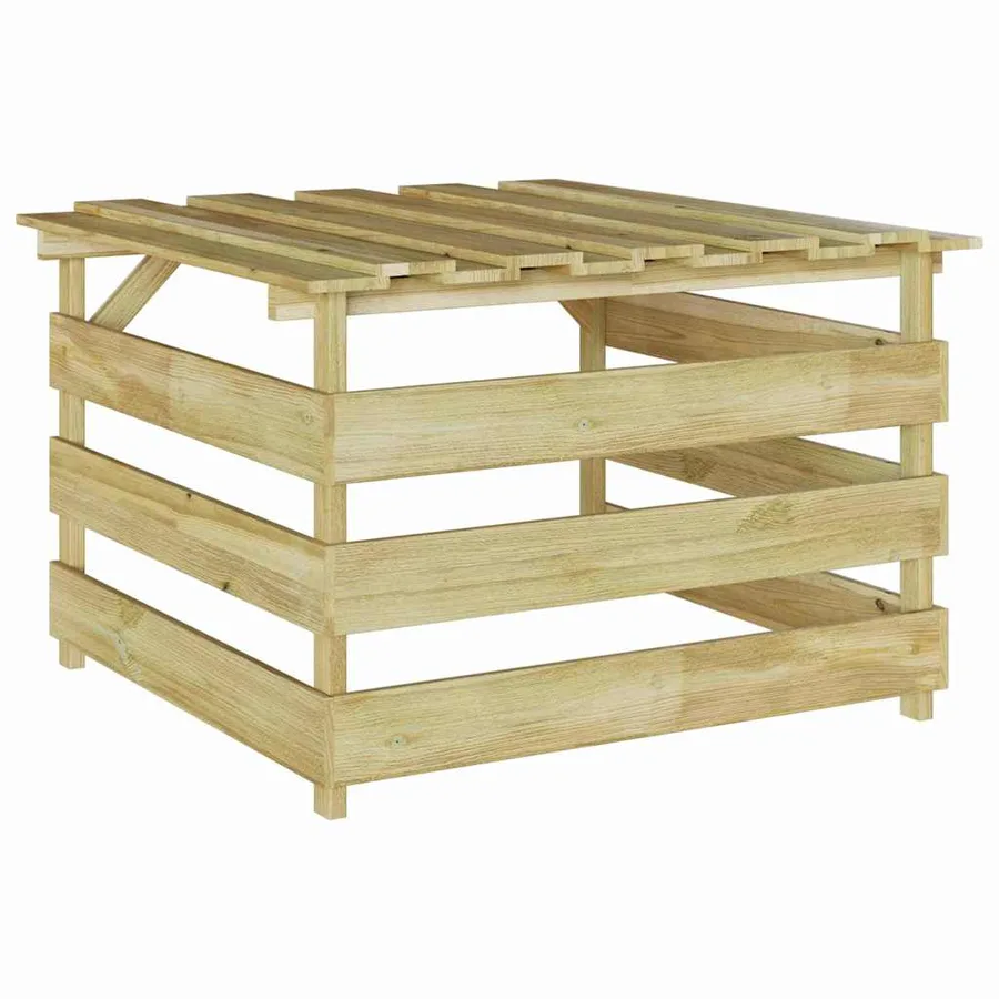 Garage pour tondeuse à gazon Marron 84 x 80 x 56 cm - 7