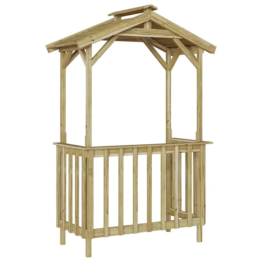 Abri pour barbecue 133,5 x 63 x 200 cm Pinède imprégnée - 7