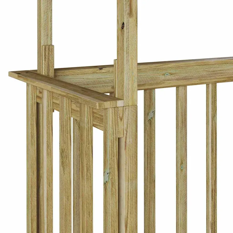 Abri pour barbecue 133,5 x 63 x 200 cm Pinède imprégnée - 9
