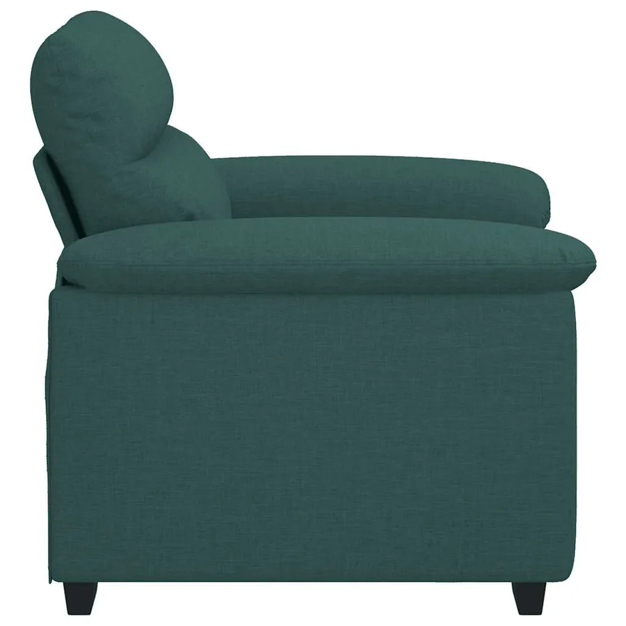 Canapé/Fauteuil vert foncé 100x81x84 cm en tissu - 5