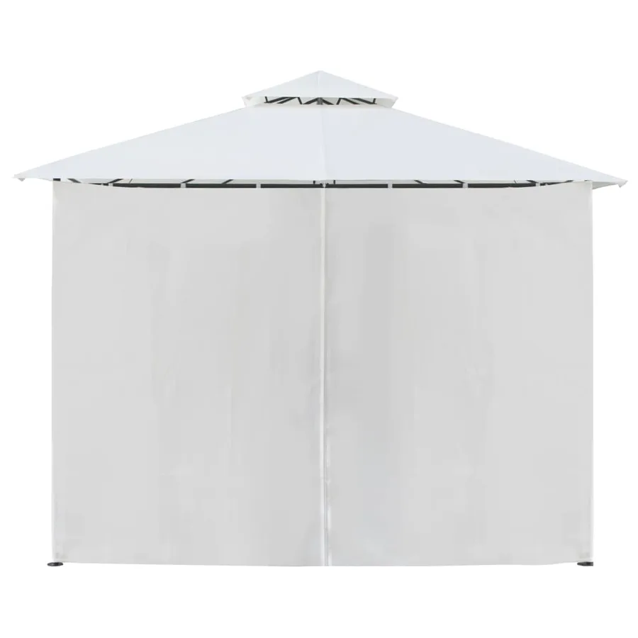Belvédère avec rideaux 600x298x270 cm Blanc 180 g/m² - 5