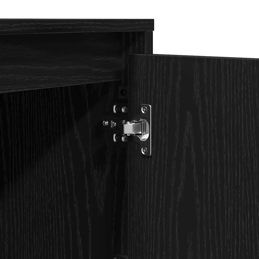 Cabinet de chevet Chêne noir 39 x 34,5 x 50 cm - 12