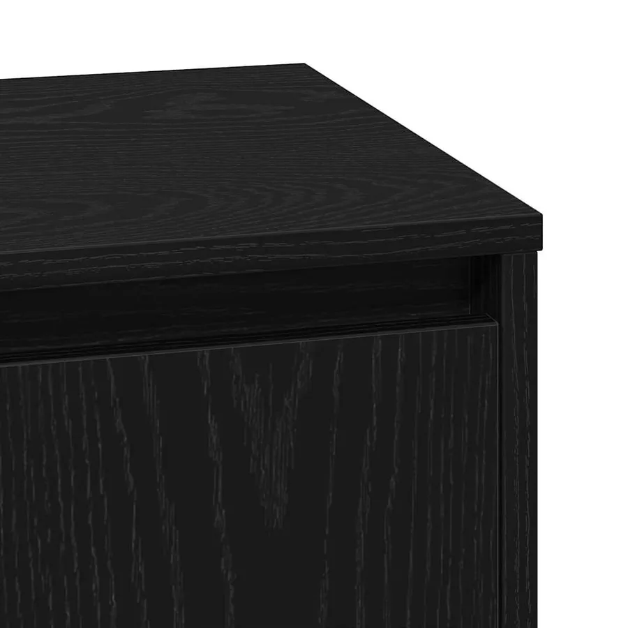 Cabinet de chevet Chêne noir 39 x 34,5 x 50 cm - 8
