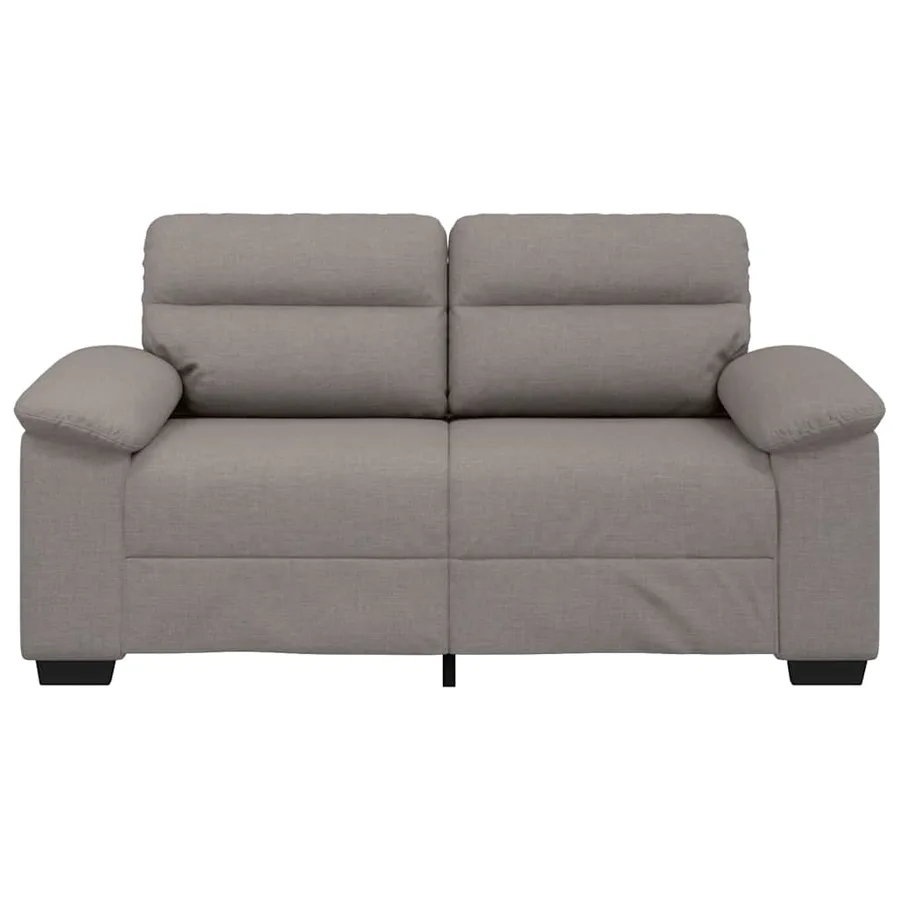 Canapé 2 places taupe 160x81x84 cm en tissu - 4