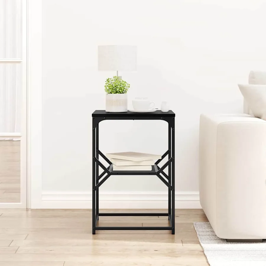 Table d'appoint Chêne noir 41 x 40 x 60 cm - 4