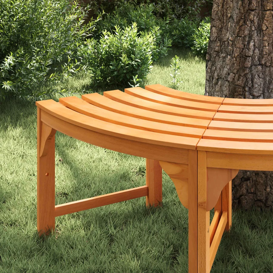 Banc d'Arbre Naturel 160 x 80 x 45 cm Bois d'eucalyptus massif - 3