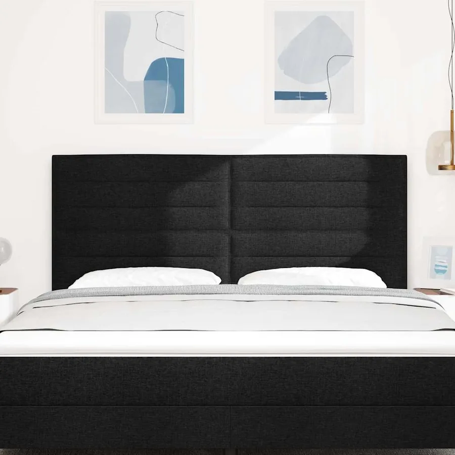 Tête de lit Noir 180 cm tissu - 3