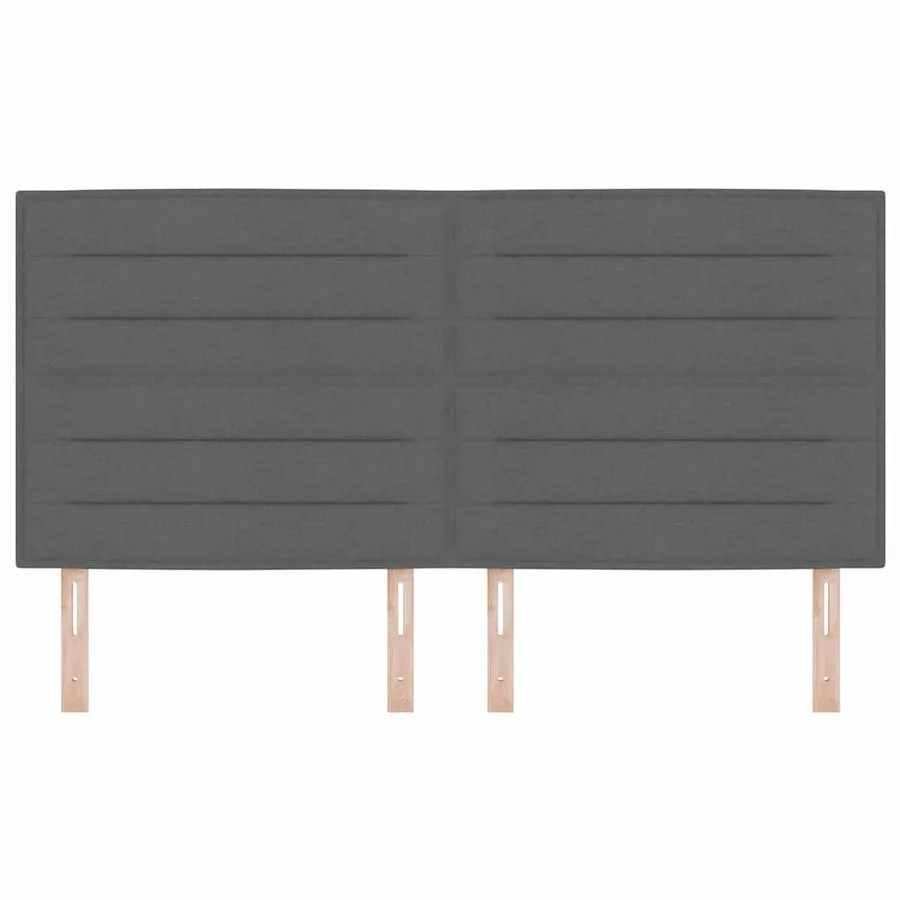Tête de lit LED avec bandes LED Gris foncé 180 cm tissu - 5