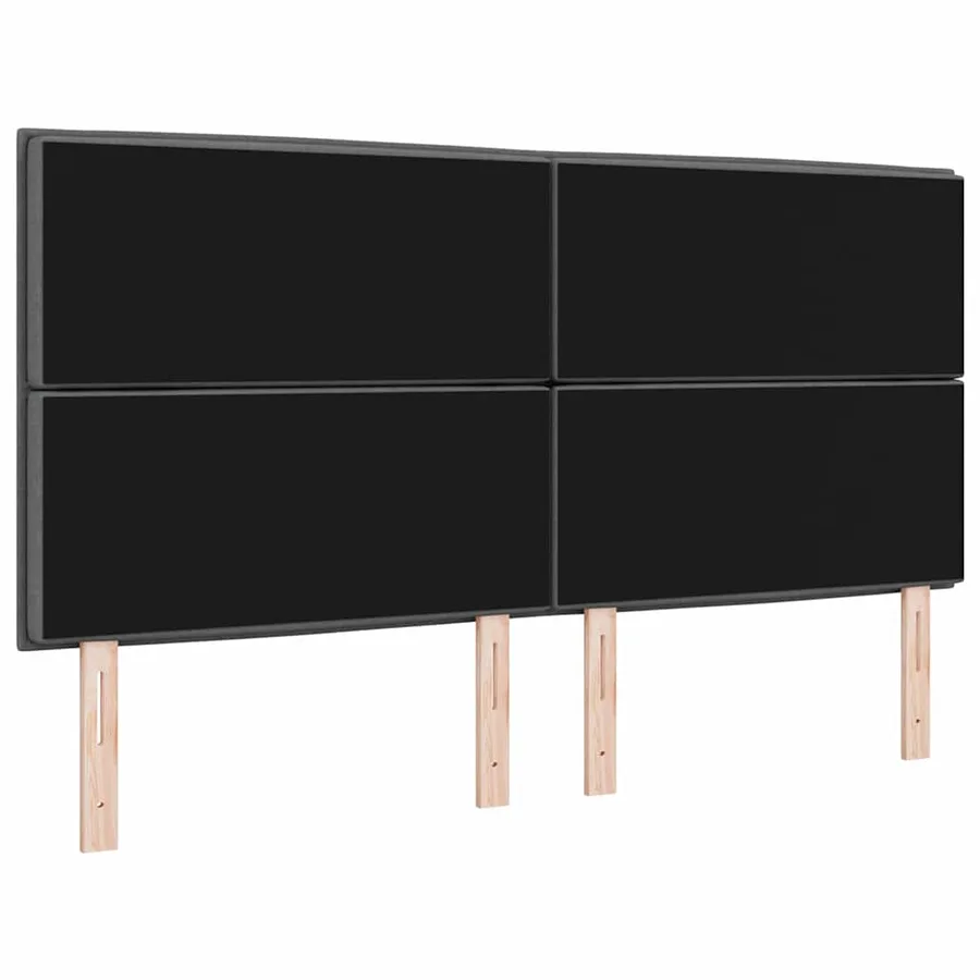 Tête de lit LED avec bandes LED Gris foncé 180 cm tissu - 7