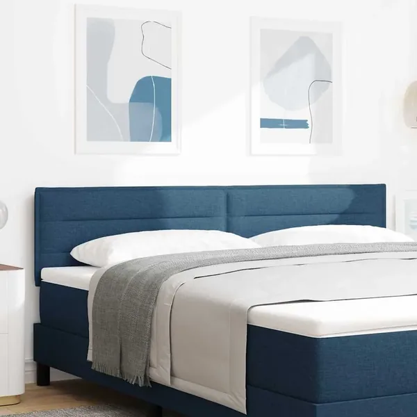 Tête de lit LED avec bandes LED Bleu 180 cm tissu