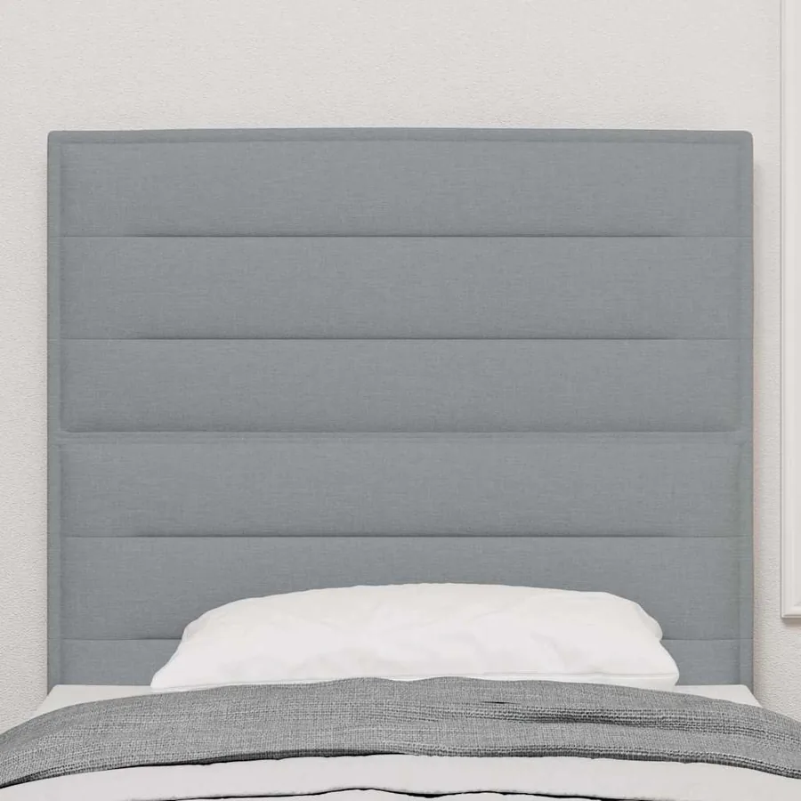 Tête de lit LED avec bandes LED Gris clair 80 cm tissu - 3