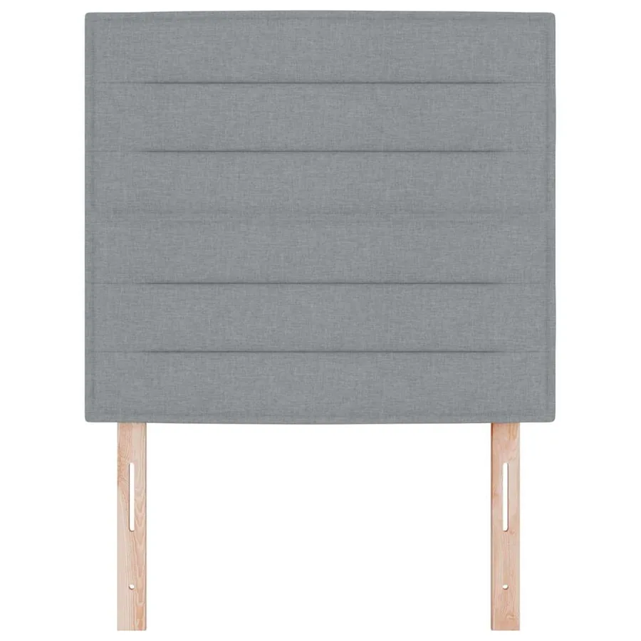Tête de lit LED avec bandes LED Gris clair 80 cm tissu - 5