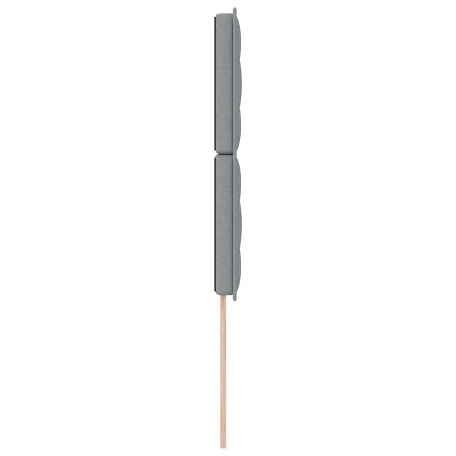 Tête de lit LED avec bandes LED Gris clair 80 cm tissu - 6