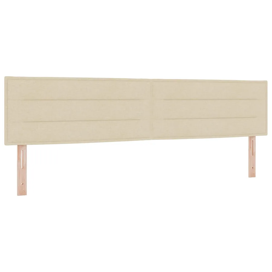 Tête de lit LED avec bandes LED Crème 200 cm tissu - 2