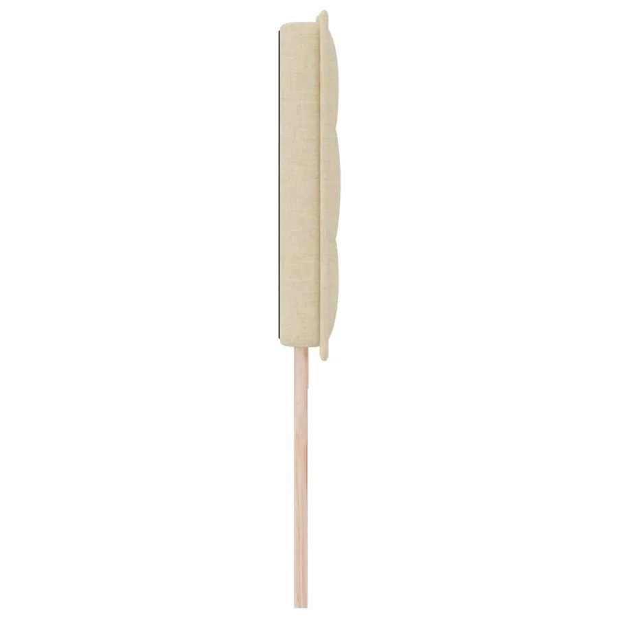 Tête de lit LED avec bandes LED Crème 200 cm tissu - 6