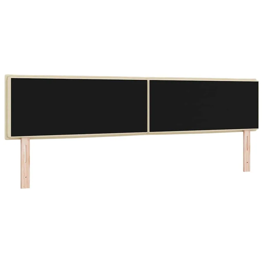 Tête de lit LED avec bandes LED Crème 200 cm tissu - 7