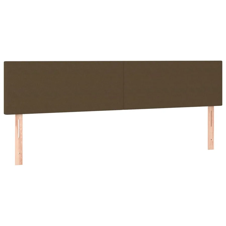 Têtes de lit Marron foncé 200 x 5 x 78/88 cm Tissu - 2
