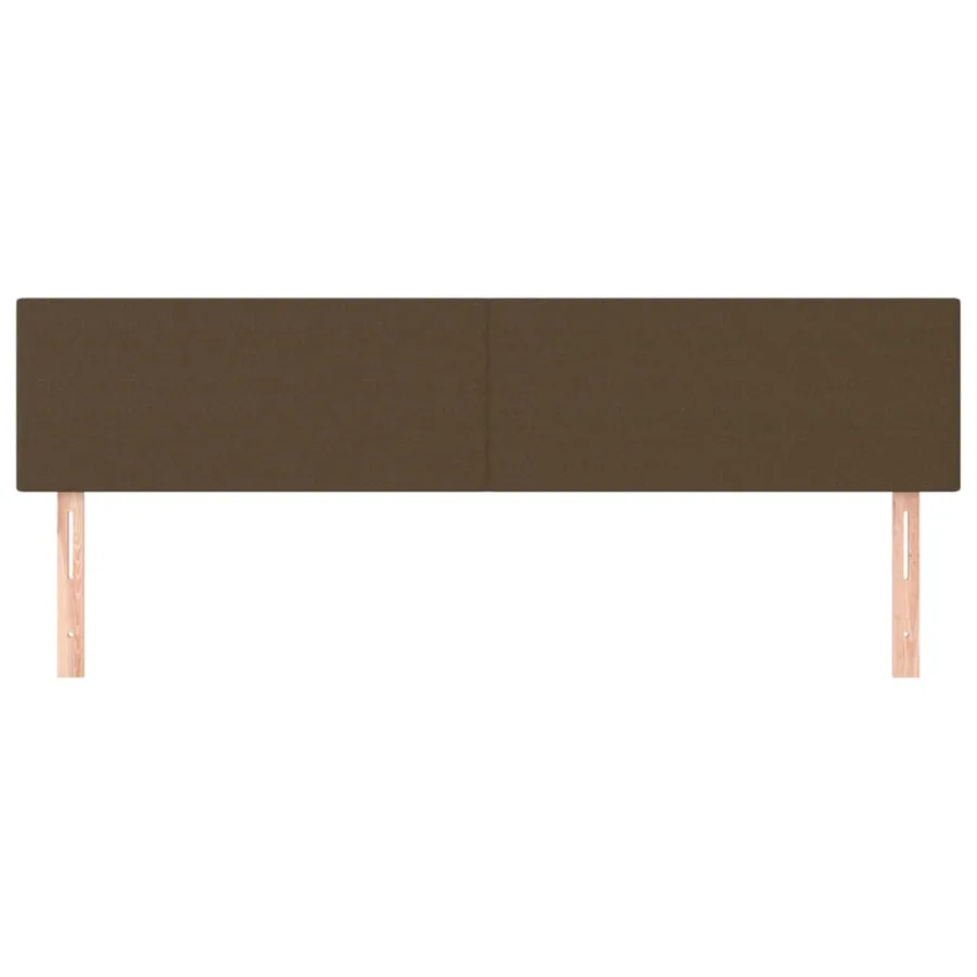 Têtes de lit Marron foncé 200 x 5 x 78/88 cm Tissu - 3