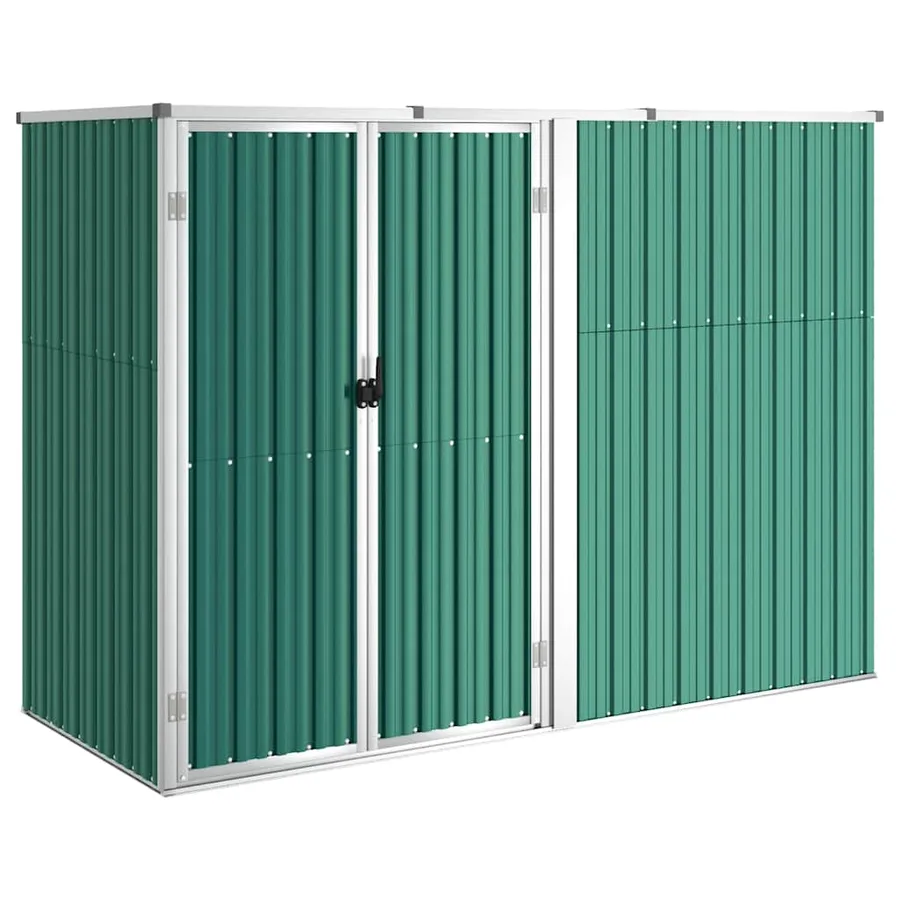 Abri à outils de jardin Vert 225x89x161 cm Acier galvanisé - 2
