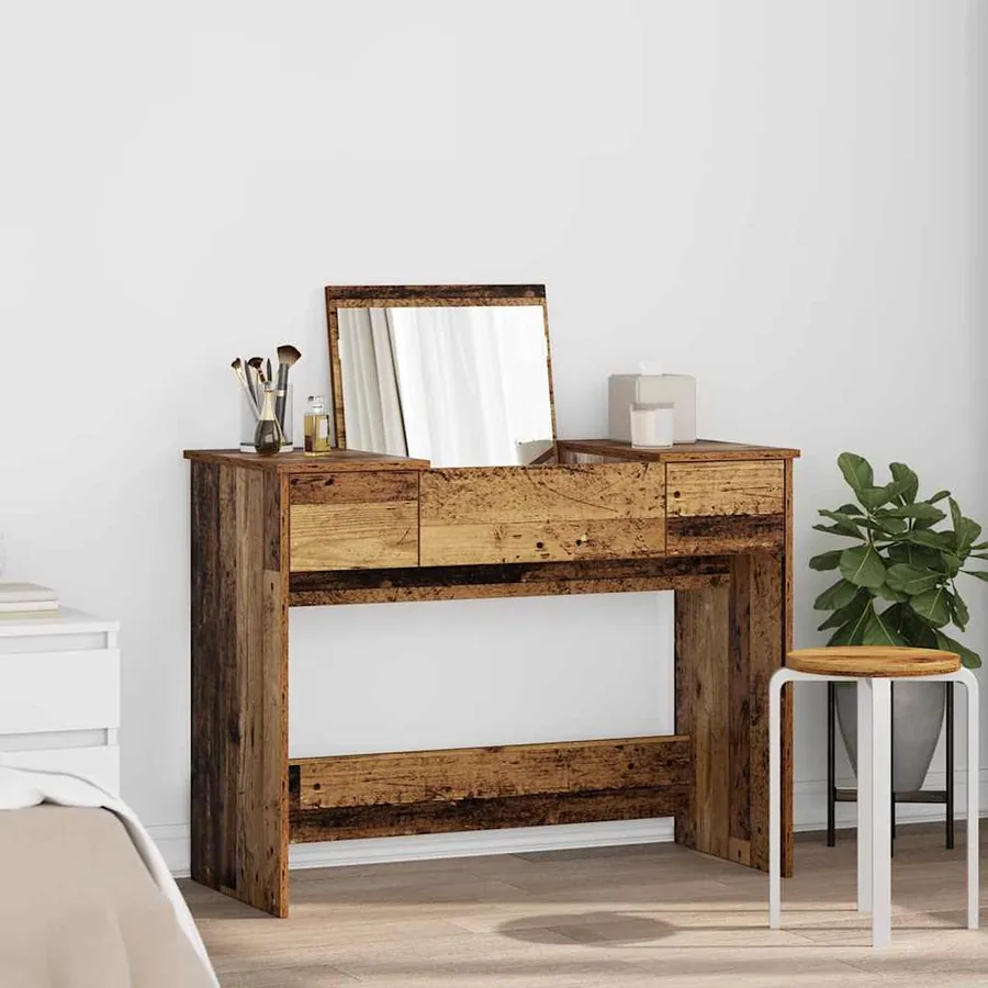 Table de cosmétiques avec tiroir Bois ancien 100 x 45 x 76 cm