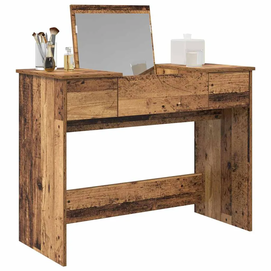 Table de cosmétiques avec tiroir Bois ancien 100 x 45 x 76 cm - 3