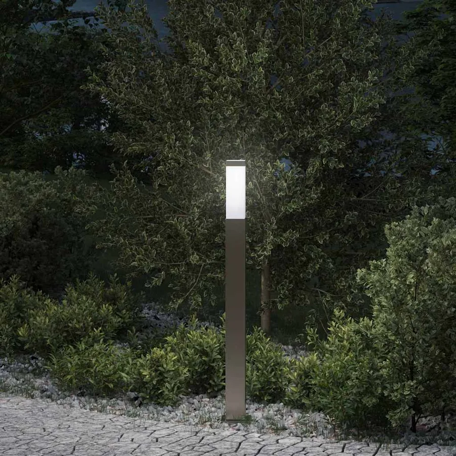 Borne lumineuse 80 cm en acier inoxydable IP44