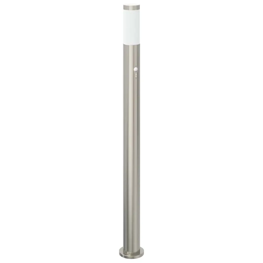 Borne lumineuse avec détecteur 110 cm en acier inoxydable IP44 - 2