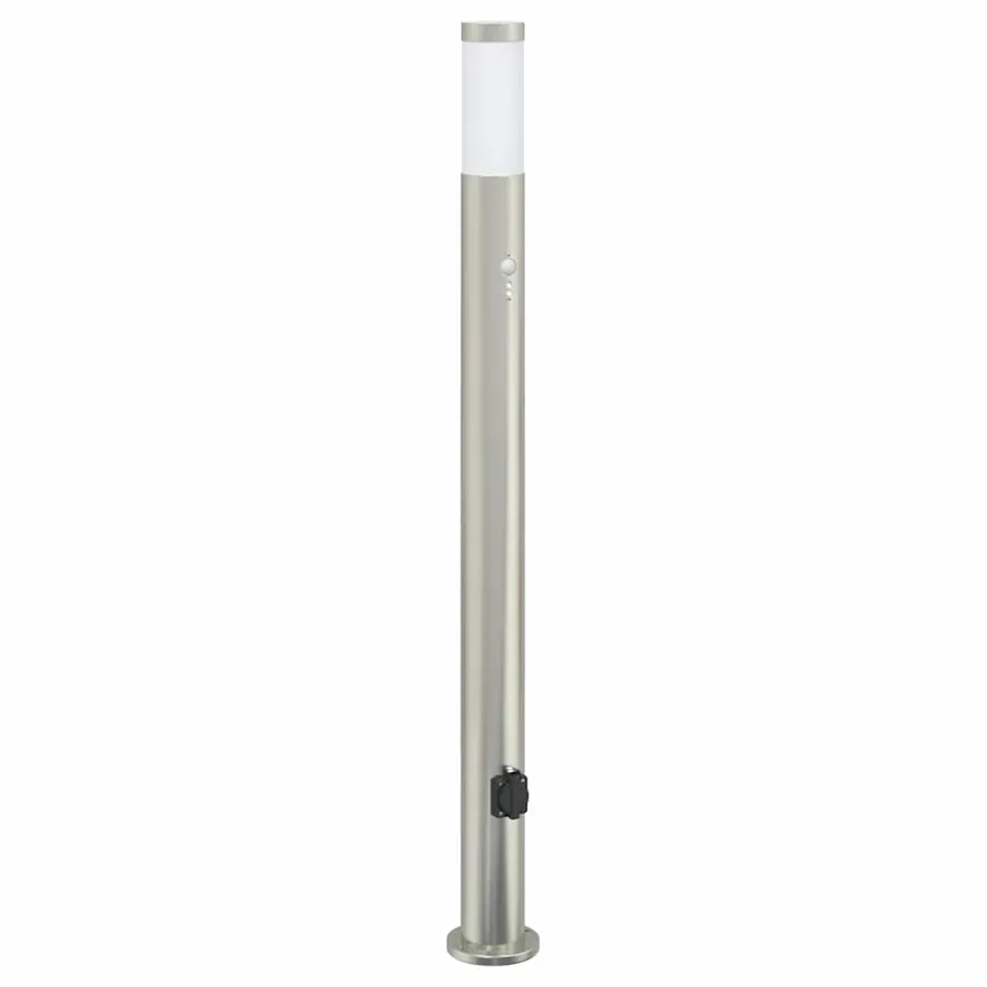 Borne lumineuse avec détecteur et prise 110 cm acier inoxydable IP44 - 2