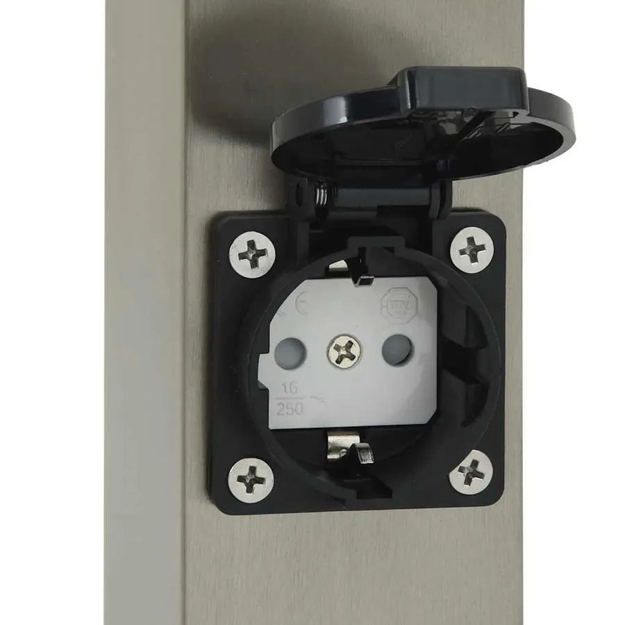 Borne lumineuse avec sortie 110 cm en acier inoxydable IP44 - 9