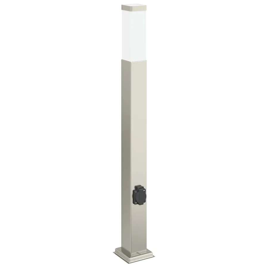 Borne lumineuse avec sortie 80 cm en acier inoxydable IP44 - 2