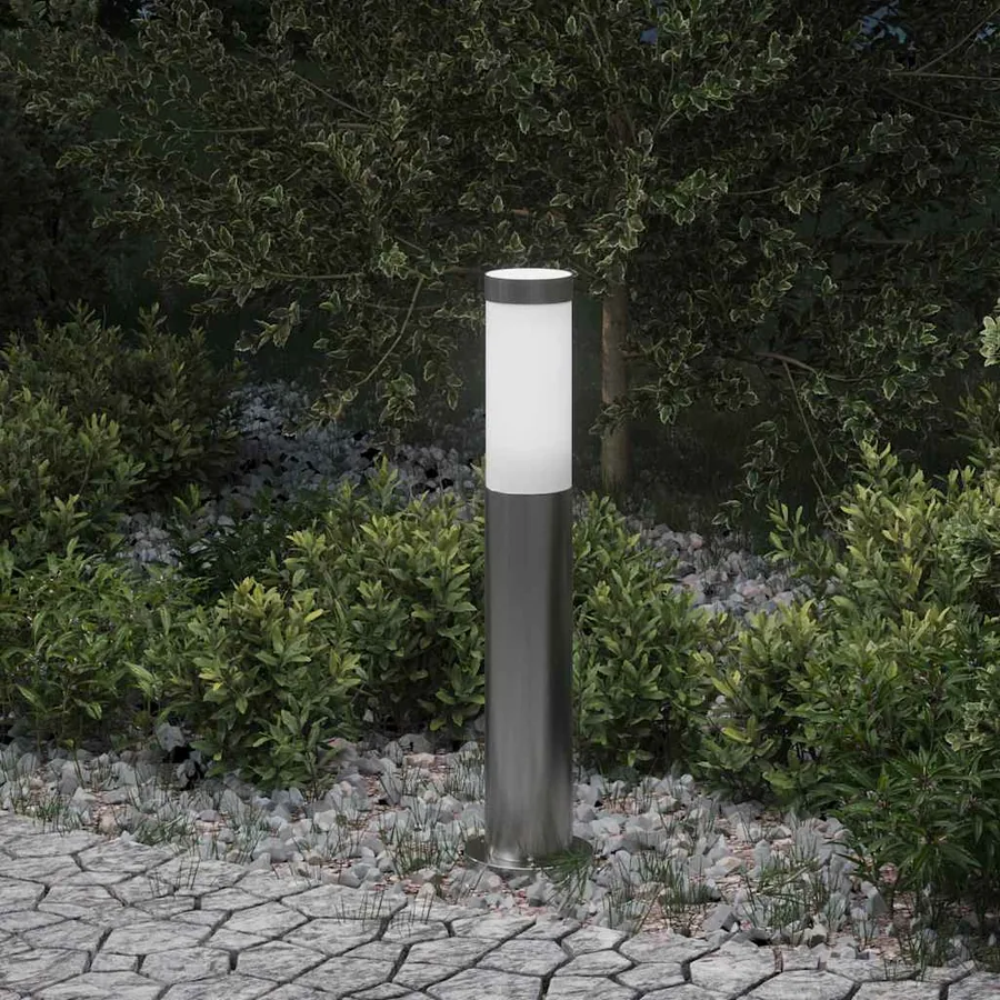 Borne lumineuse 50 cm en acier inoxydable IP44