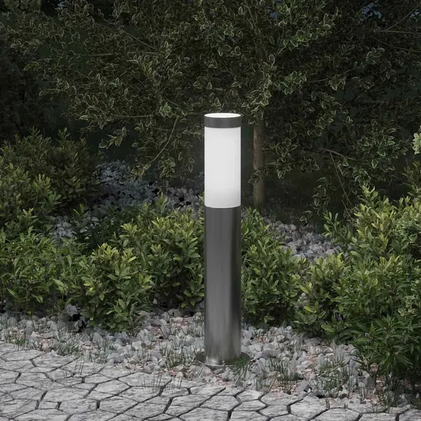 Borne lumineuse 50 cm en acier inoxydable IP44