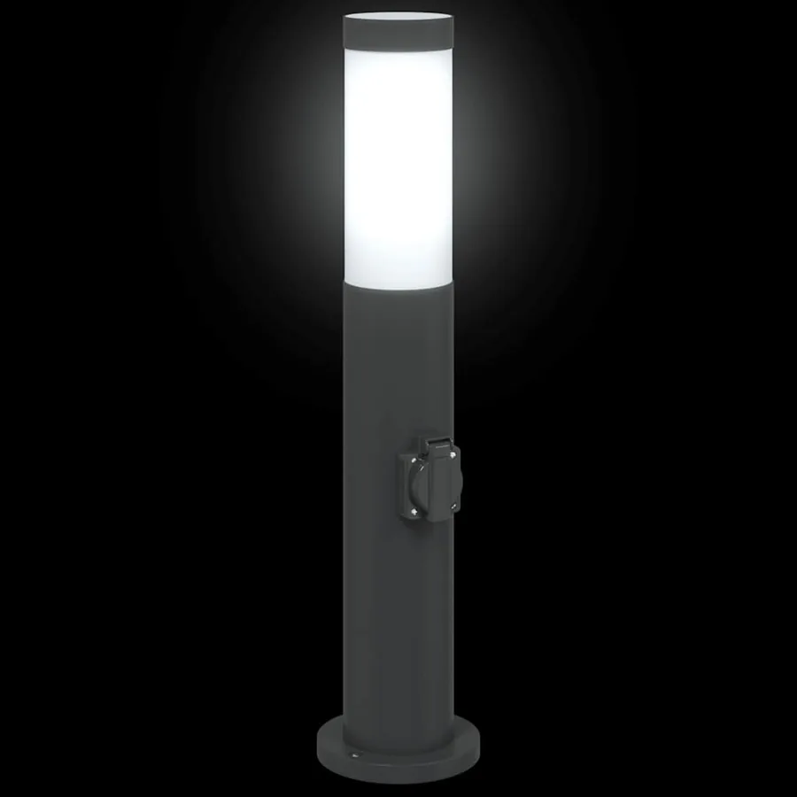 Borne lumineuse avec sortie 50 cm en acier inoxydable IP44 - 6