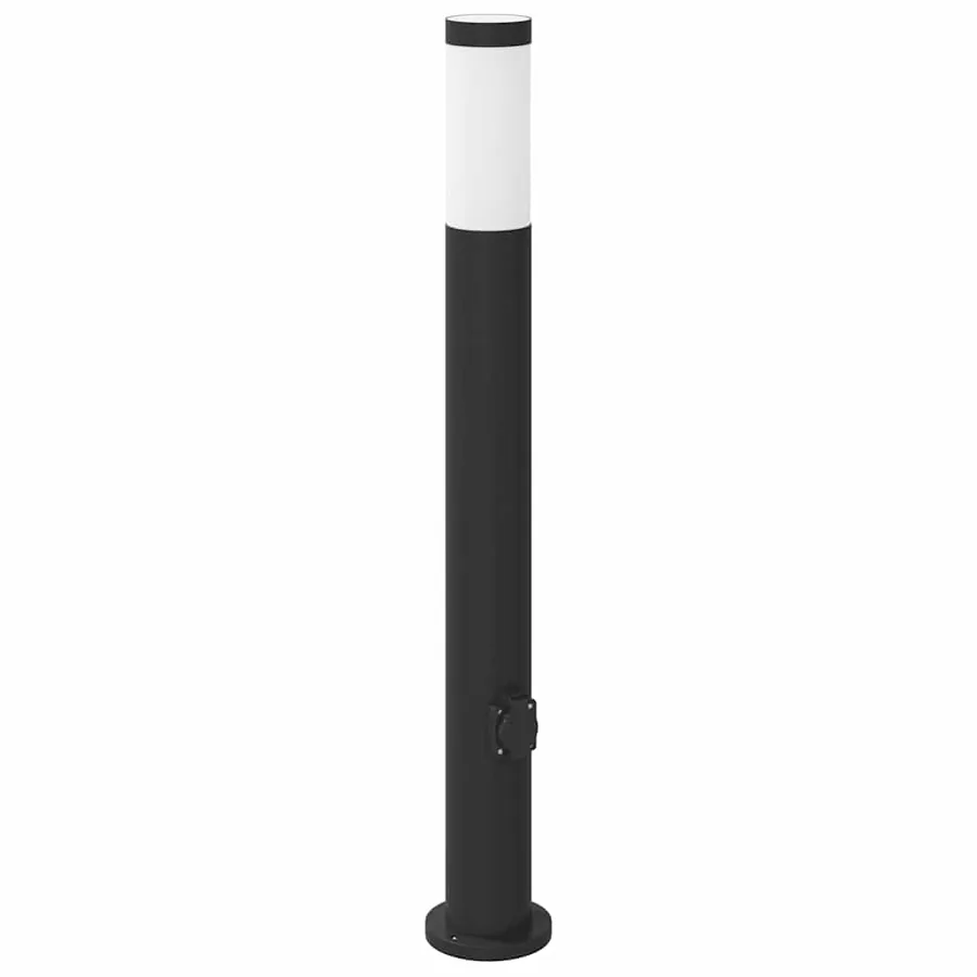 Borne lumineuse avec sortie 80 cm en acier inoxydable IP44 - 2