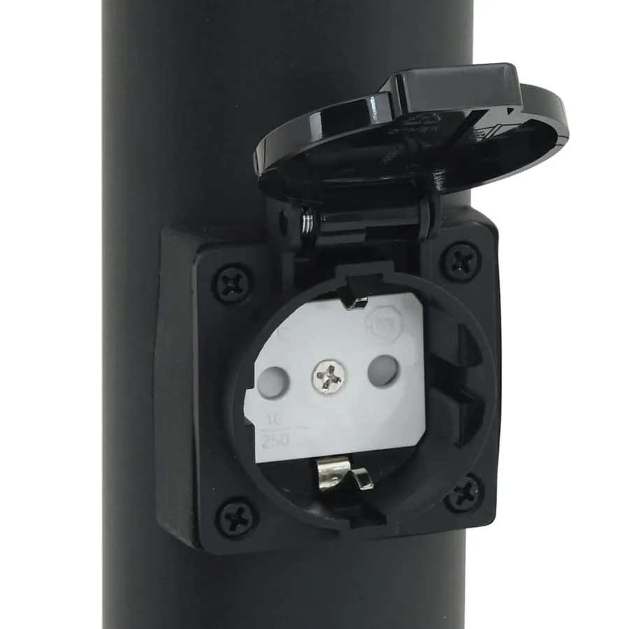 Borne lumineuse avec sortie 80 cm en acier inoxydable IP44 - 9