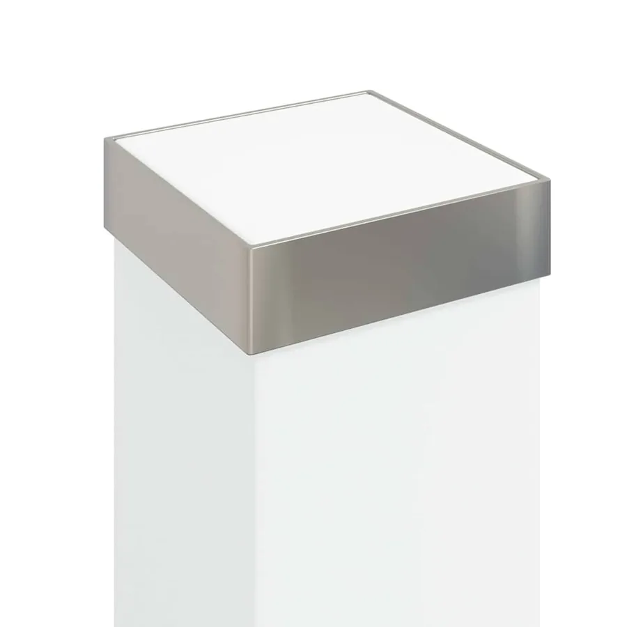 Bornes lumineuses avec détecteur et prise lot de 3 80 cm acier inoxydable IP44 - 6