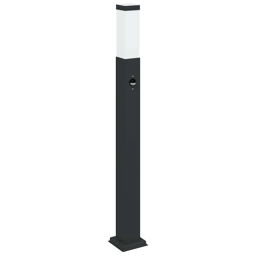 Bornes lumineuses avec détecteur lot de 3 80 cm noir IP44 - 4