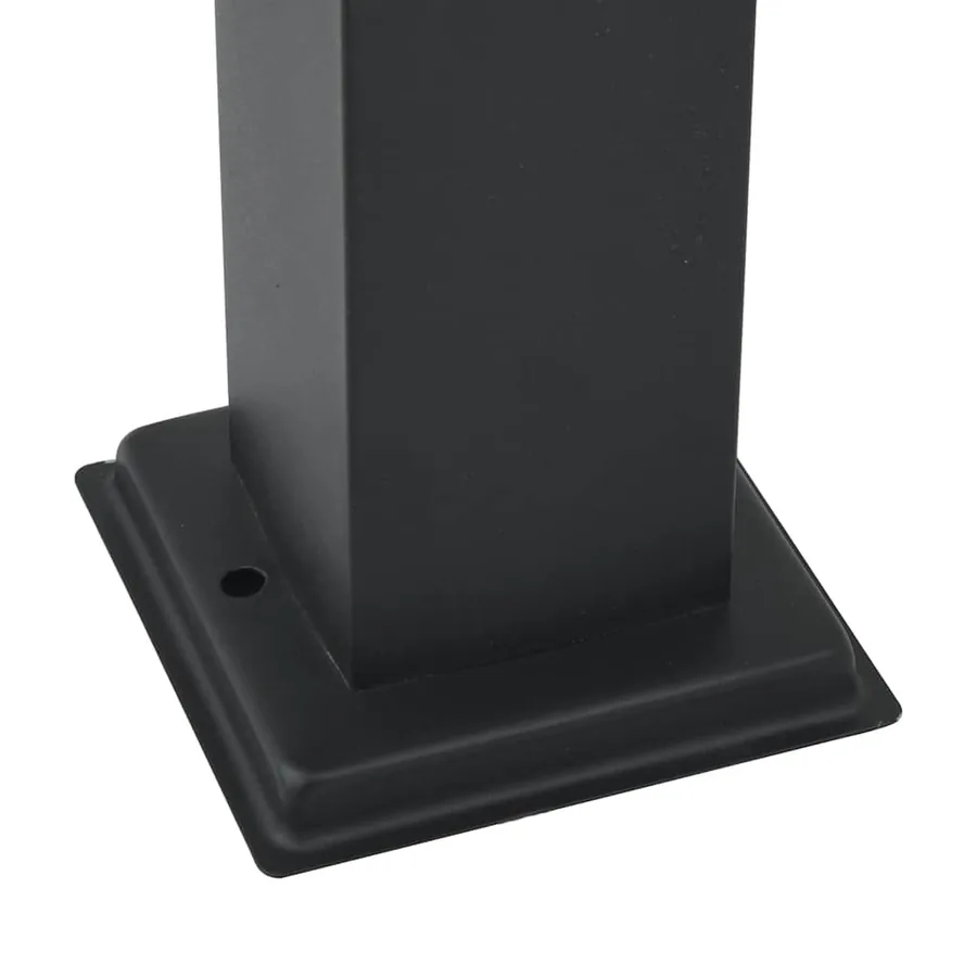 Bornes lumineuses avec détecteur lot de 3 80 cm noir IP44 - 9