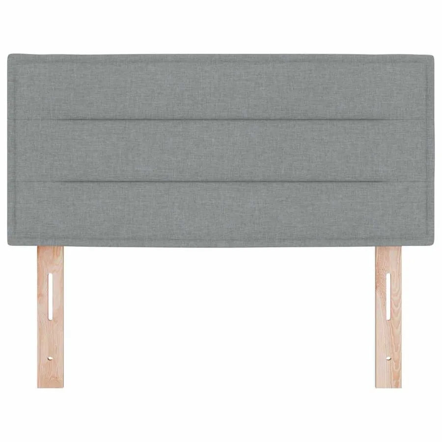 Tête de lit Gris clair 90 cm tissu - 5
