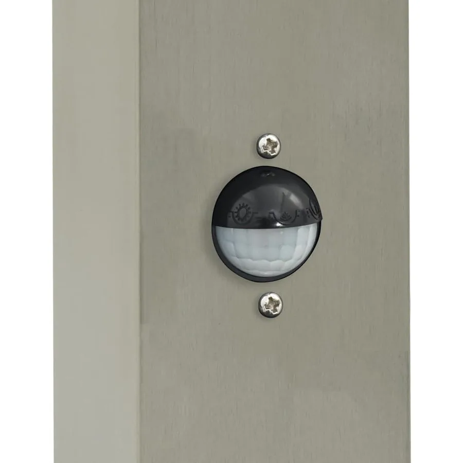 Bornes lumineuses avec détecteur lot de 3 50 cm acier inoxydable IP44 - 7