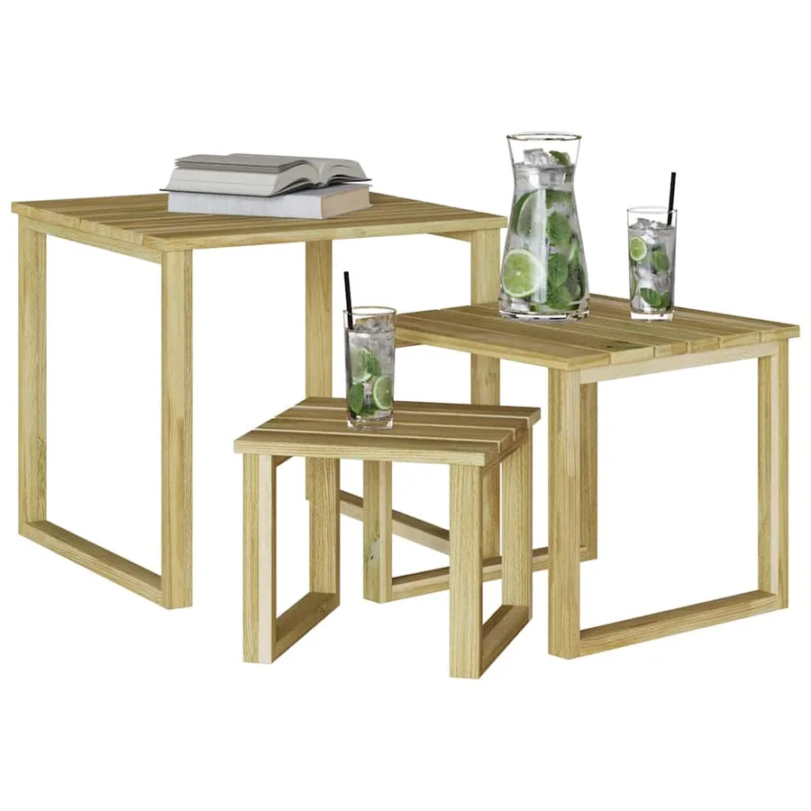 table 3 pcs Naturel Pinède imprégnée - 3
