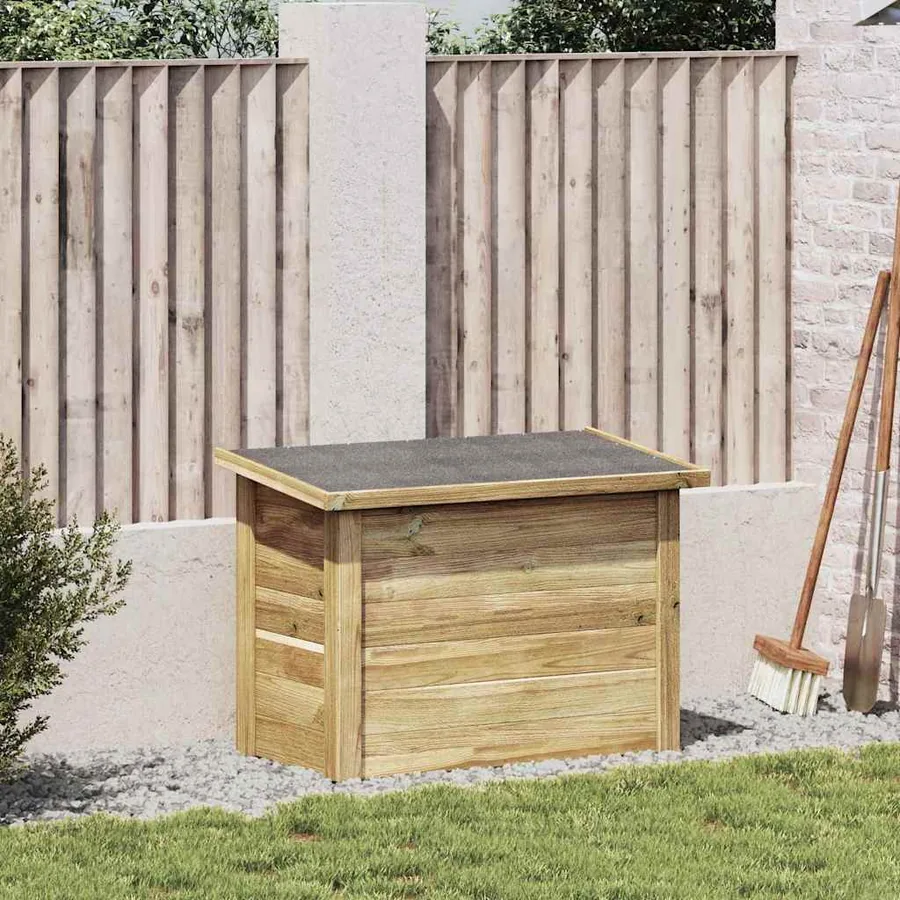 Boîte de rangement Naturel 80 x 44,5 x 57,5 cm Pinède imprégnée