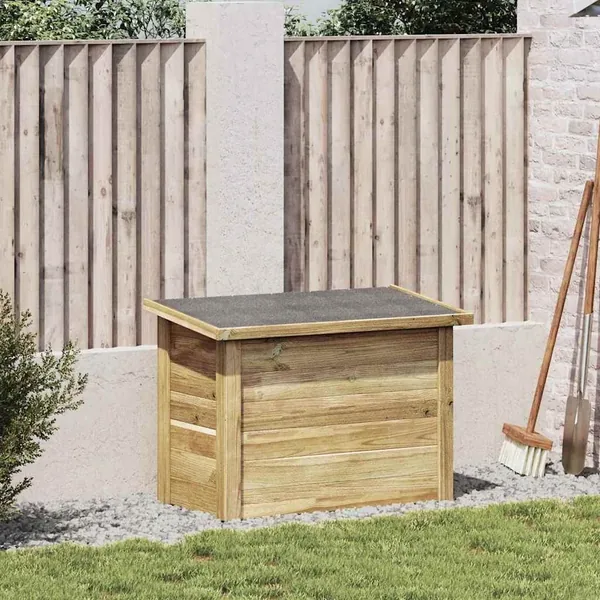 Boîte de rangement Naturel 80 x 44,5 x 57,5 cm Pinède imprégnée