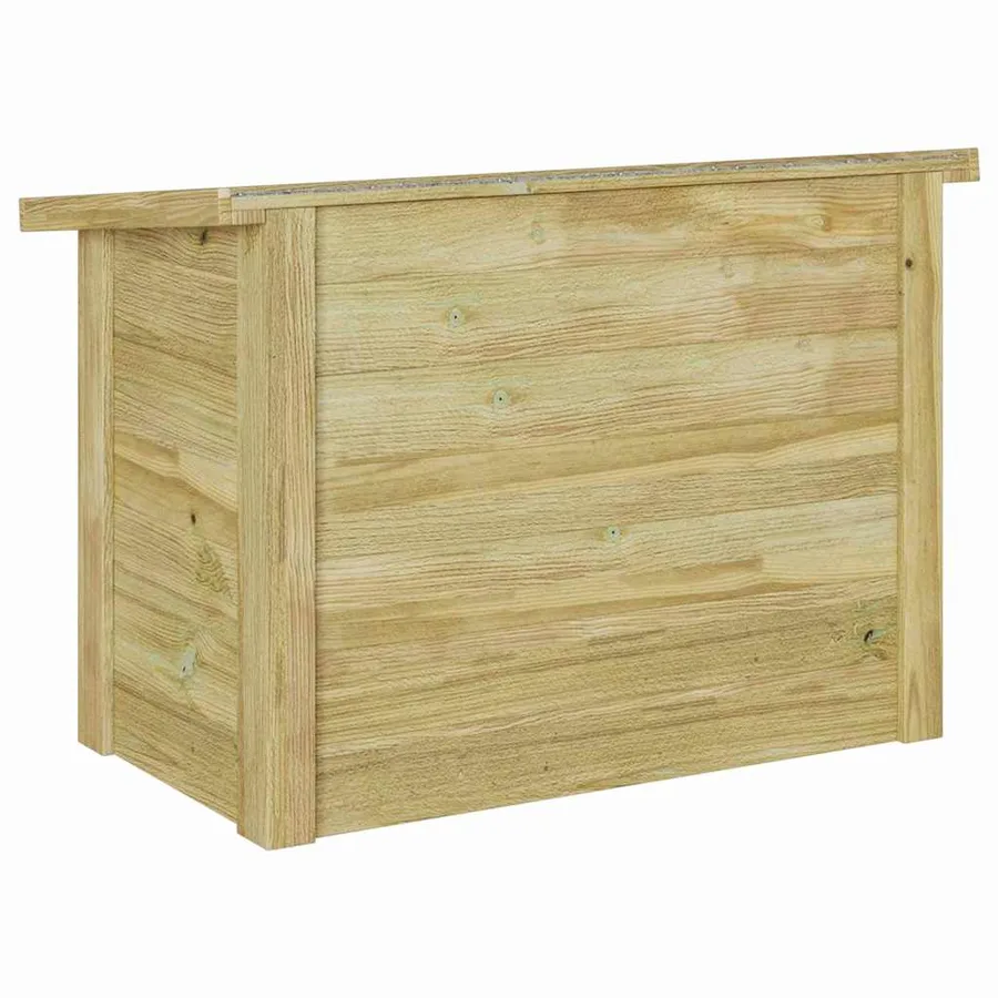 Boîte de rangement Naturel 80 x 44,5 x 57,5 cm Pinède imprégnée - 7