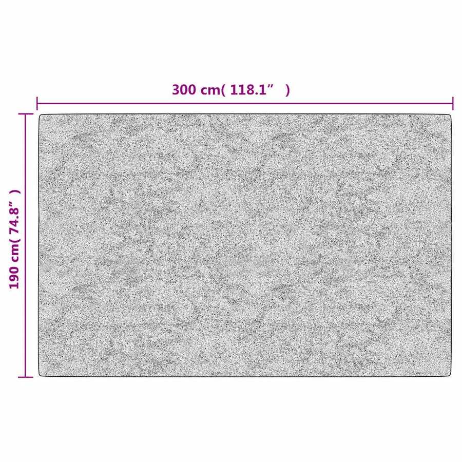 Tapis lavable 190x300 cm noir et doré - 8