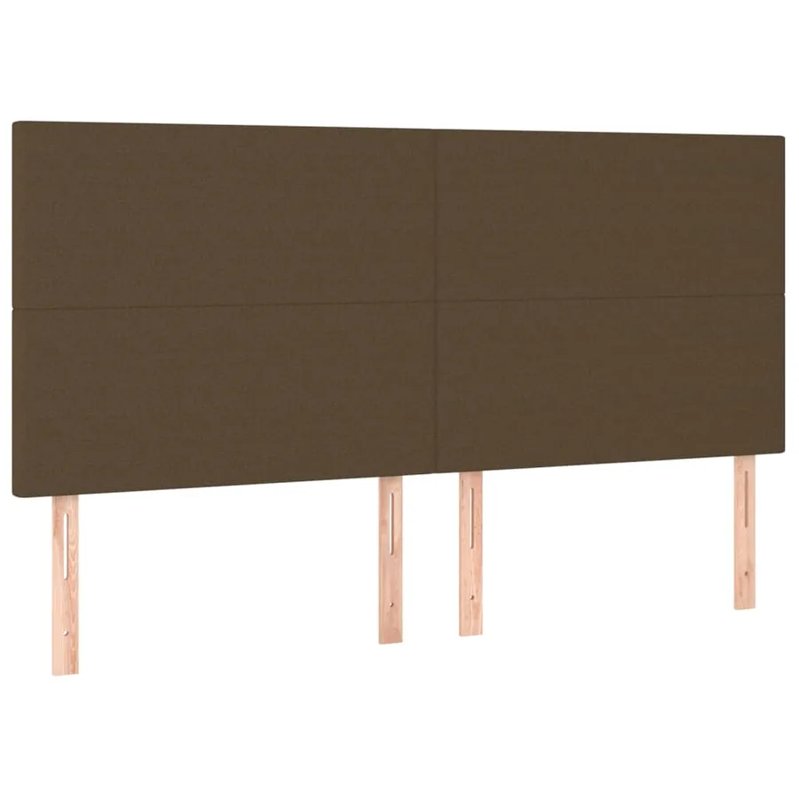 Sommier à lattes de lit avec matelas Marron foncé 200x200 cm - 6